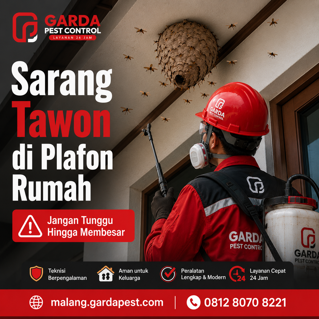Jasa Pembasmi Tawon Vespa Afrikan Malang: Perlindungan Rumah dan Keluarga Anda