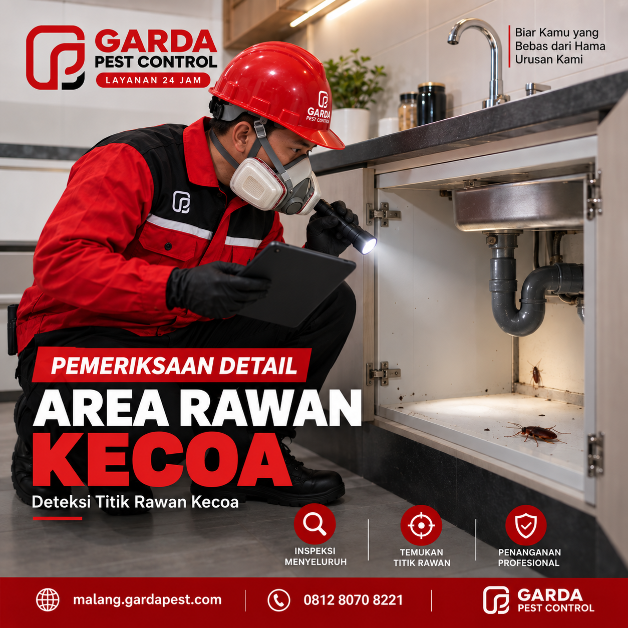 Biaya Jasa Pembasmi Kecoa Malang: Harga & Layanan Profesional