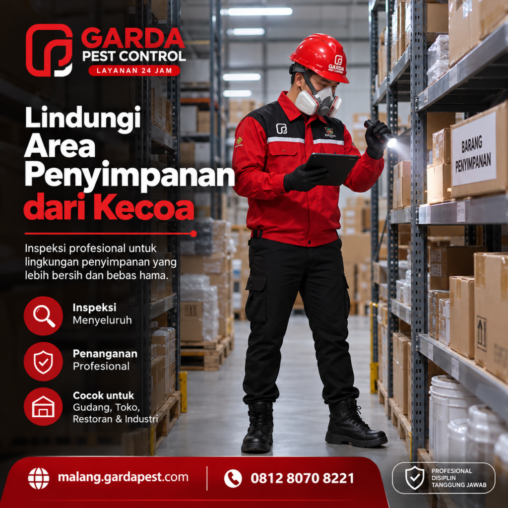 Jasa Pembasmi Kecoa Restoran Cafe Malang